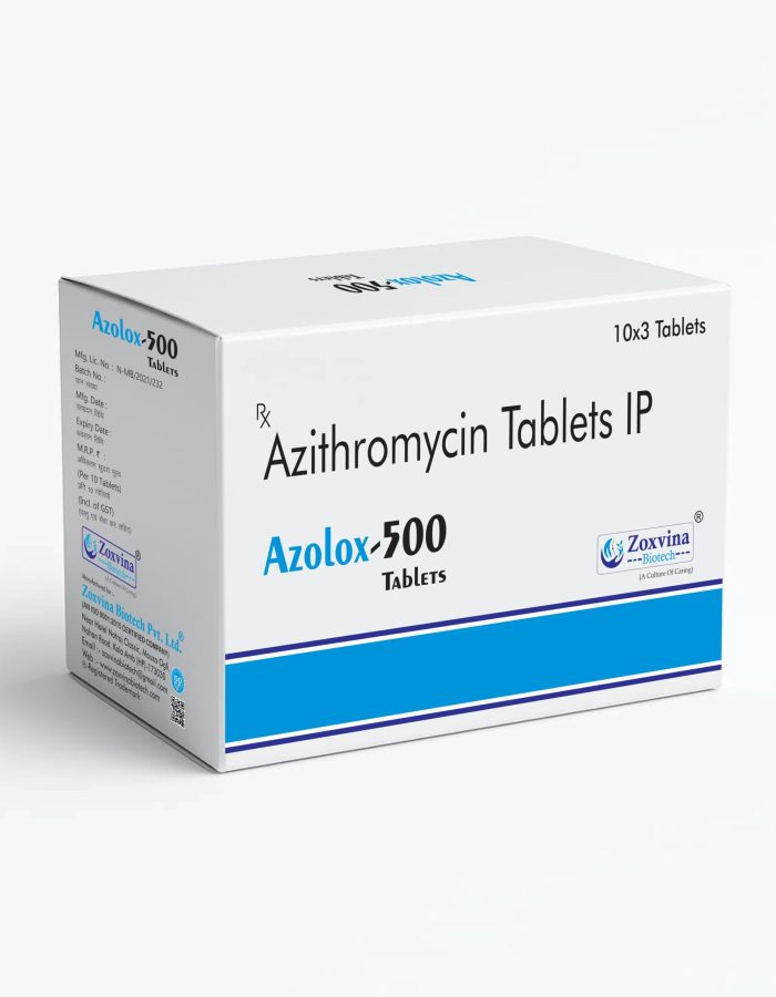 Azolox-500 – Azithromycin 500mg Tablets